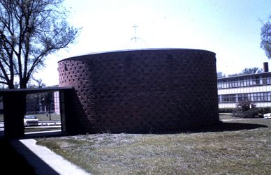 Oreon E. Scott Chapel (looking west) - photo by Clifford Rea, AS'60